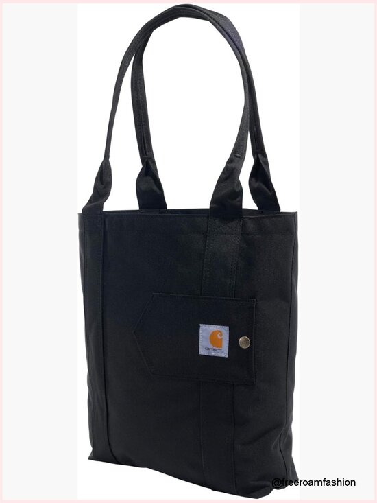 Handbags - Water-Resistant Nylon Tote Bag with Interior Pockets, 20L Capacity